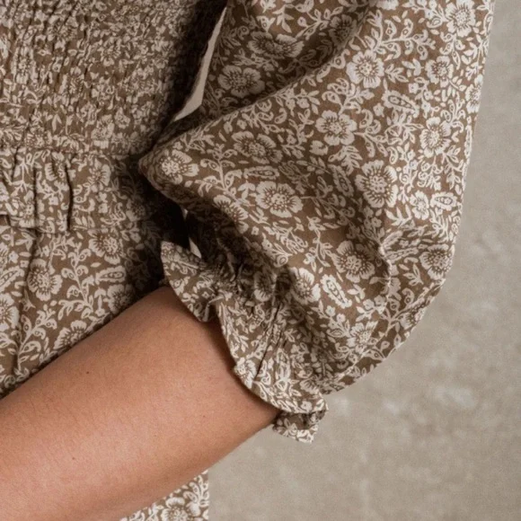 NWT Neuflora capetown brown floral dress - Picture 5 of 9